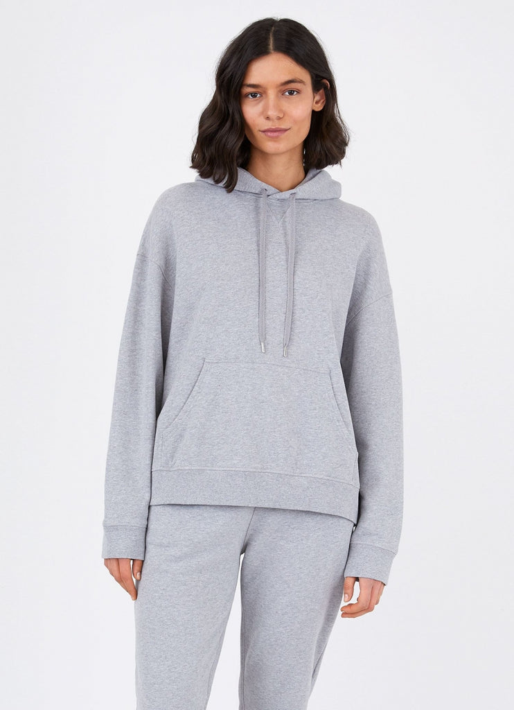Cotton Loopback Hoody - Grey Melange