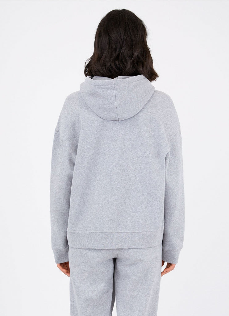 Cotton Loopback Hoody - Grey Melange