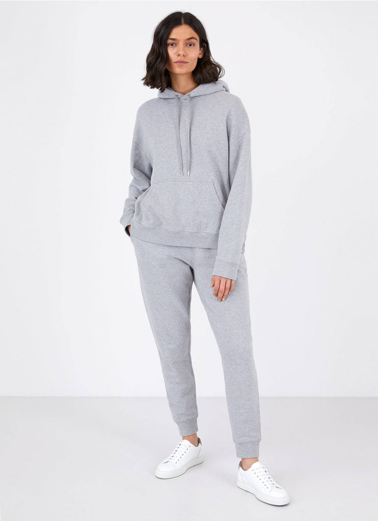 Cotton Loopback Hoody - Grey Melange