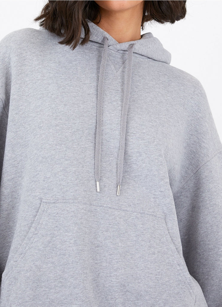 Cotton Loopback Hoody - Grey Melange