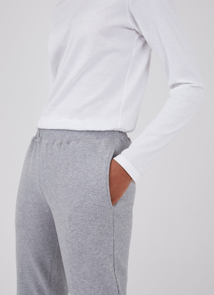 Loopback Track Pants - Grey Melange