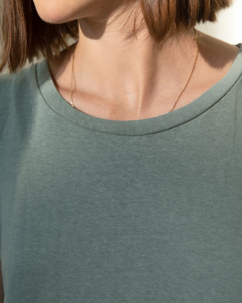 Rae Line Dress - Clay Green
