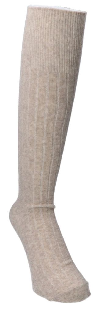 Wool Cashmere Rib High