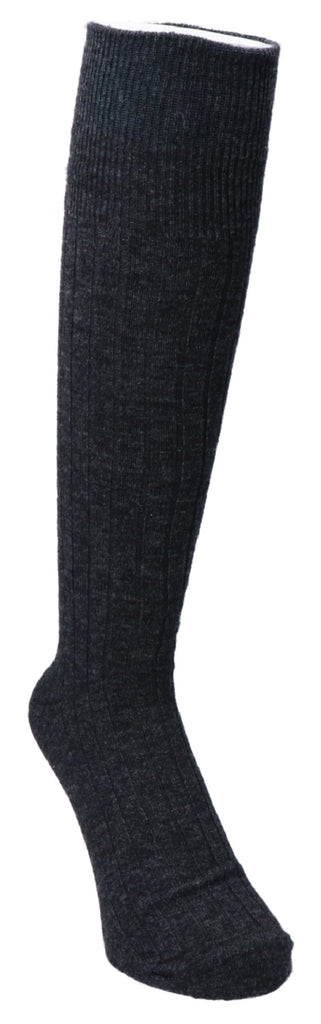 Wool Cashmere Rib High